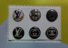 Home Button Stickers for iPad iPod iPhone - Fashion Designers Home Button Stickers for iPad iPod iPhone - Fashion Designers